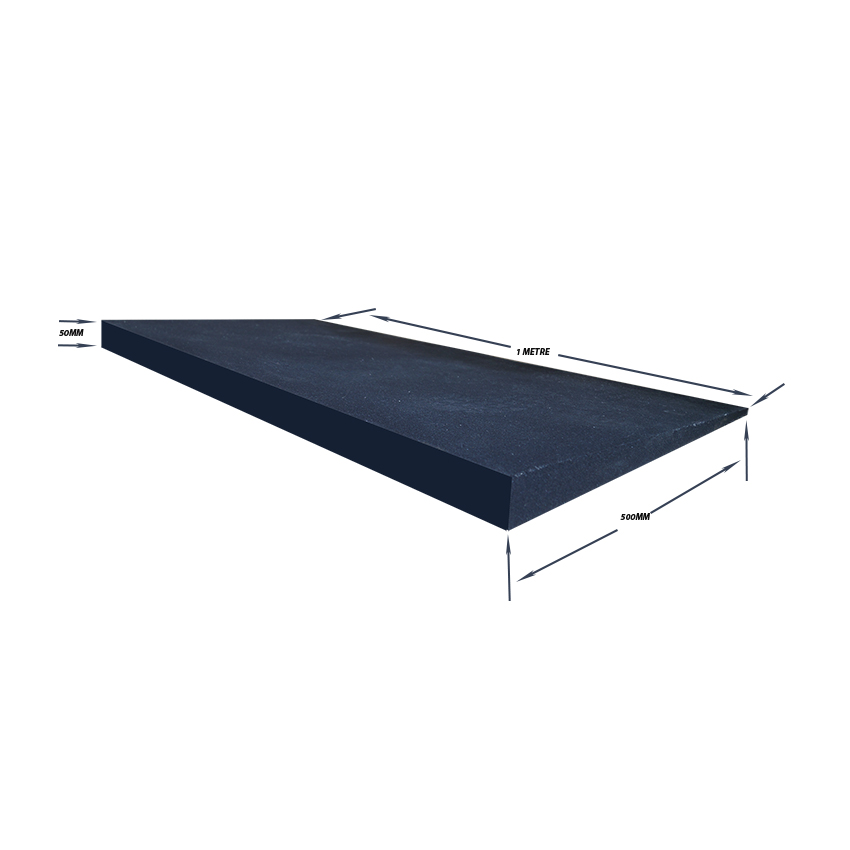  gym-rubber-ramps product-details Gym-Rubber-Access-Ramps-1m-x-50cm-x-5cm-high-tapering-to-5mm-model-grr-1045r4L-New-Ramp-Left-hand-side-WITH-DIMENSIONS-WS