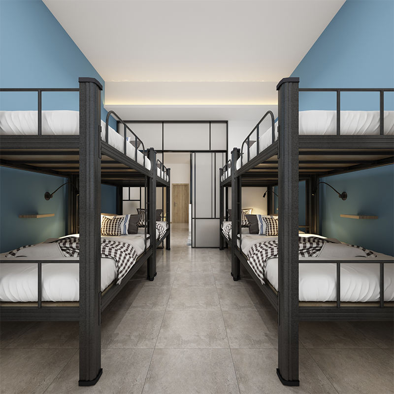  beds-and-mattresses product-details SINGLE-BUNK-BED-FLASH-BLACK-SQUARED-METAL-model-bdm-145712