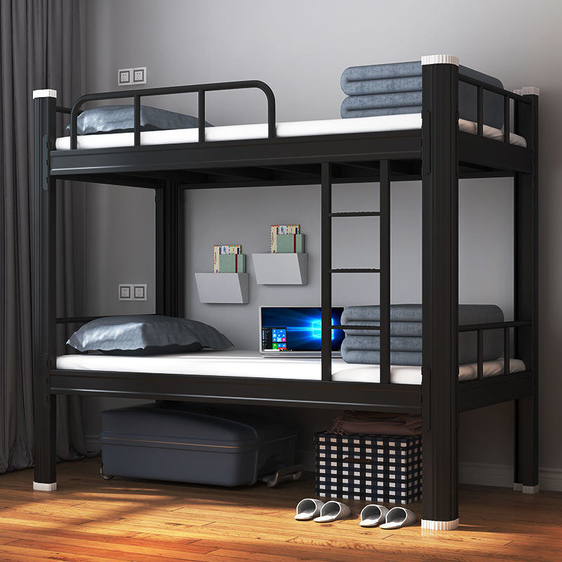  beds-and-mattresses product-details SINGLE-BUNK-BED-FLASH-BLACK-SQUARED-METAL-model-bdm-14574-76254