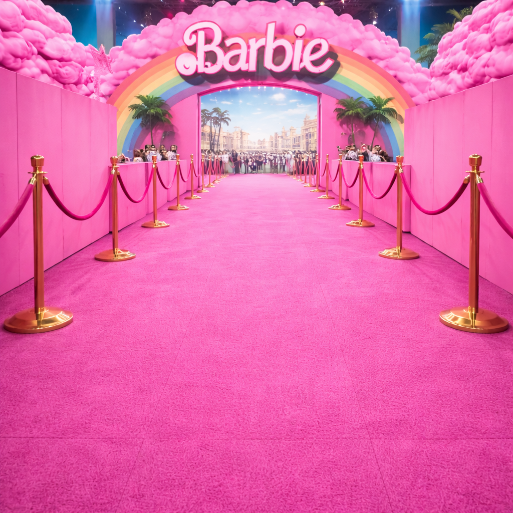  1m-x-1m-pure-colours product-details Pink-Super-Tuffted-Needle-Punch-1m-x-1m-Exhibition-Carpet-Tiles-model-xct-1571Mockup-2