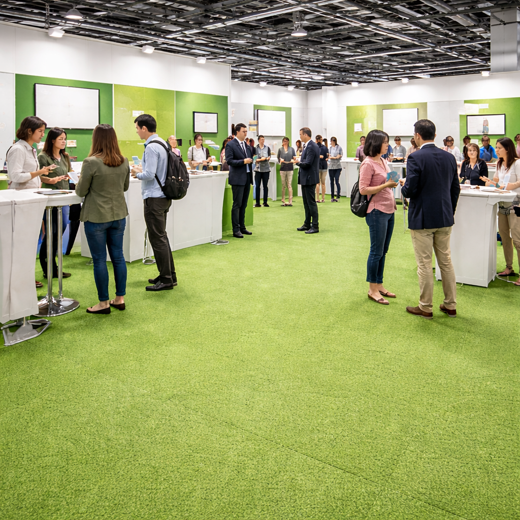  1m-x-1m-needle-punched product-details Lime-Green-Super-Tufted-Needle-Punch-1m-x-1m-Exhibition-Carpet-Tiles-model-xct-1583Mockup-1