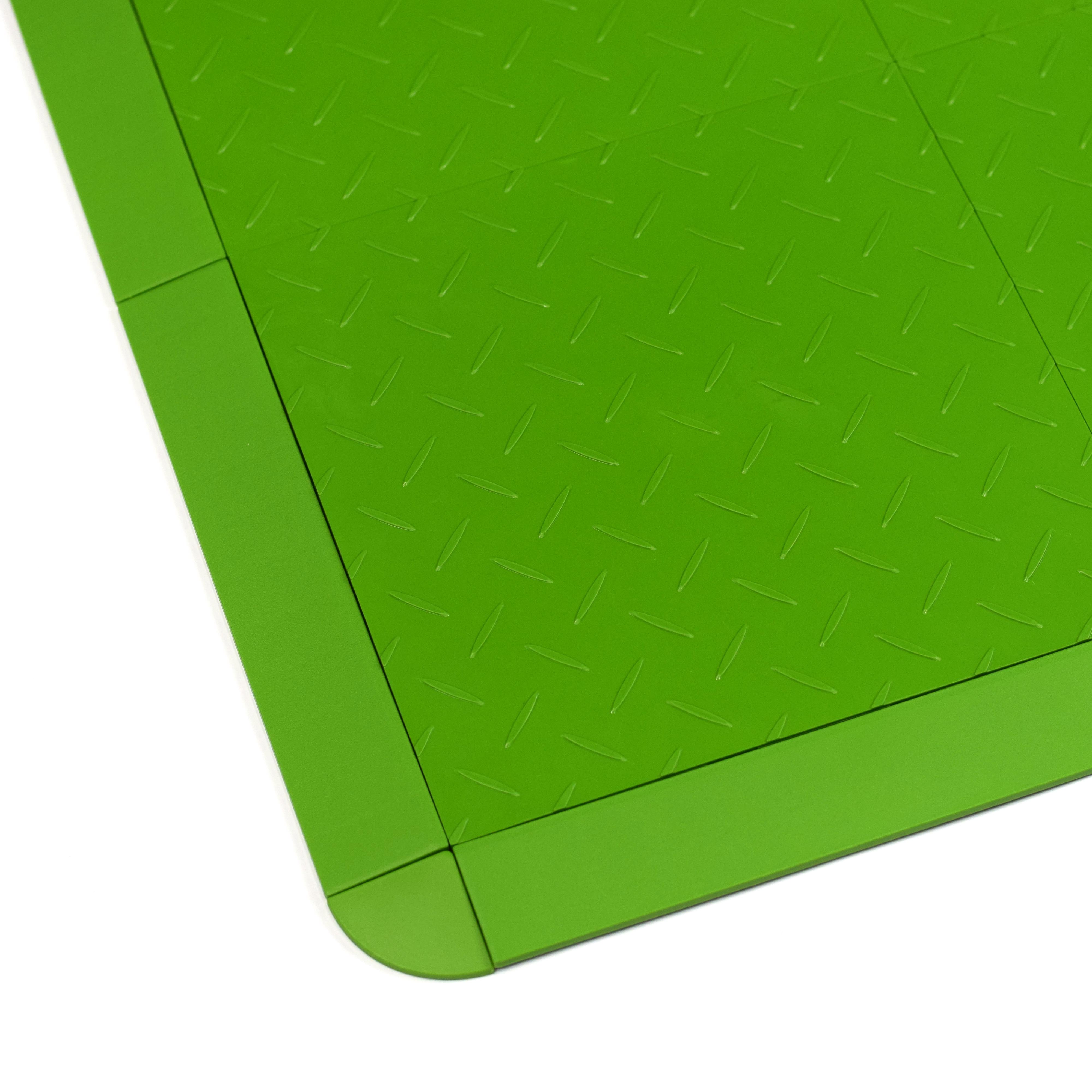  Quick-Diamond product-details quick-diamond-interlocking-tiles-green-model:gfl-di-431garage-flooring-diamond-interlocking-tiles-green-edging-angle