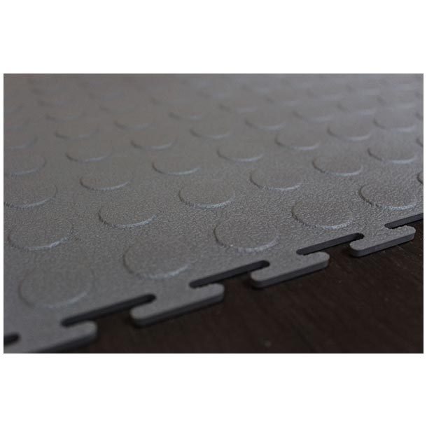  coin-dot product-details pvc-interlocking-tiles-grey-coin-dot-model:gfl-cd-792garage-flooring-coin-dot-interlocking-tiles-pvc-interlock-dot-grey-3w
