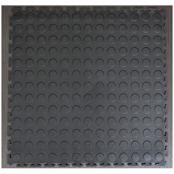 coin-dot product-details pvc-interlocking-tiles-black-&-grey-checker-coin-dot-model:gfl-cd-795garage-flooring-coin-dot-interlocking-tiles-pvc-interlock-dot-black-1w