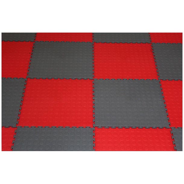  coin-dot product-details pvc-interlocking-tiles-red-&-grey-checker-coin-dot-model:gfl-cd-800garage-flooring-coin-dot-interlocking-tiles-pvc-il-dt-rg-3