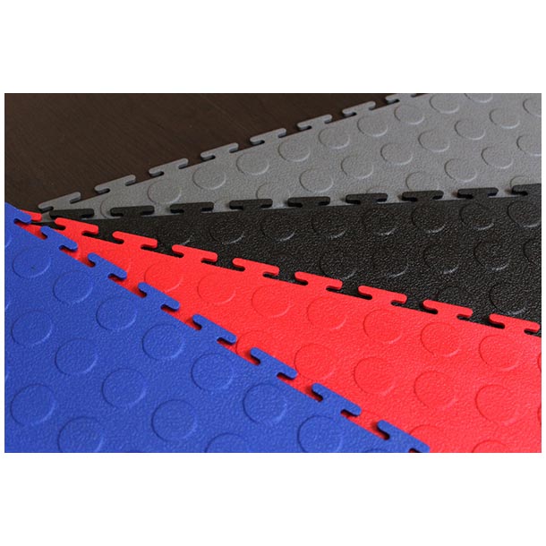  coin-dot product-details pvc-interlocking-tiles-red-&-grey-checker-coin-dot-model:gfl-cd-800garage-flooring-coin-dot-interlocking-tiles-pvc-interlock-dot-2aw