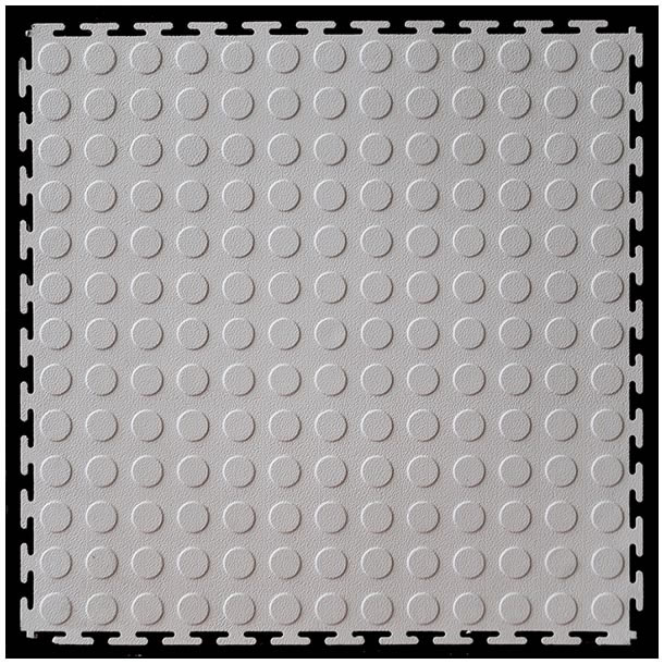 Pvc Interlocking Tiles White Coin Dot, Interlocking Garage Floor Tiles Australia