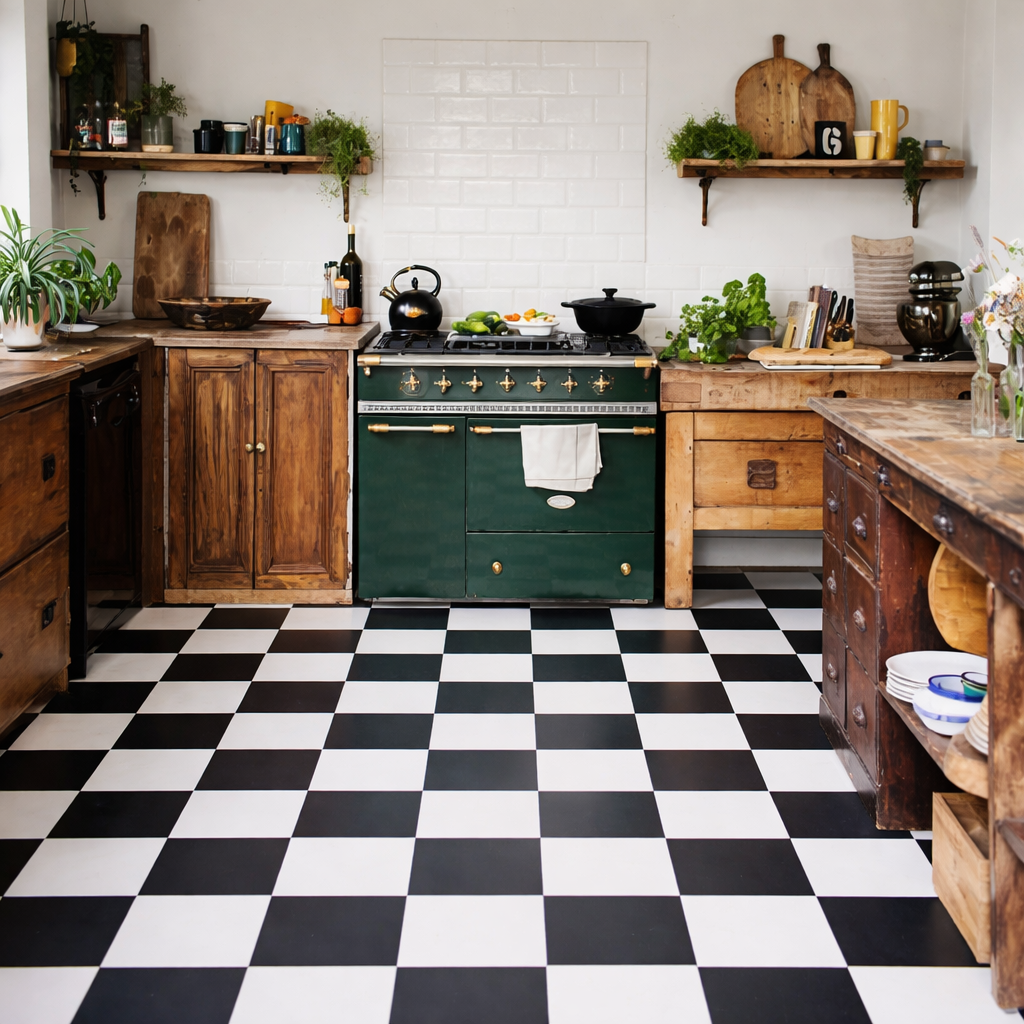  Loose-lay-vinyl-tiles product-details Loose-Lay-VInyl-Floor-Tiles-Black-and-White-Checker-model-LL-vtl-917Mockup-1