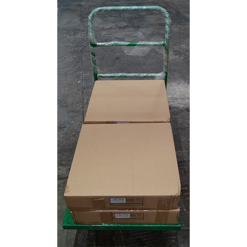  trolleys-and-accessories product-details 400-Kg-SWL-Platform-Trolley-Long-Platform-model-927Platform-trolley-1160mm-x-595mm-Front-on-with-boxes-WS
