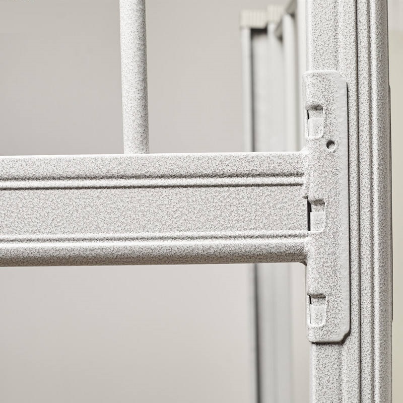  beds-and-mattresses product-details SINGLE-BUNK-BED-SILVER-WHITE-SQUARED-METAL-model-bdm-9549